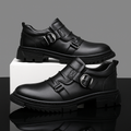 Ambrose Leather Monk Strap Shoes