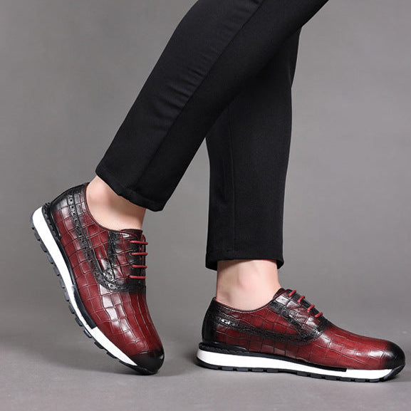 Calvaro Leather Hybrid Brogue Shoes