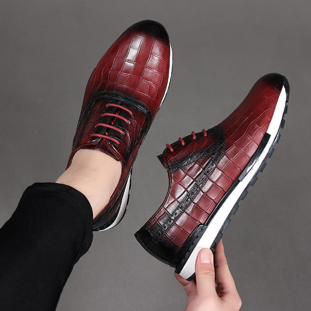 Calvaro Leather Hybrid Brogue Shoes
