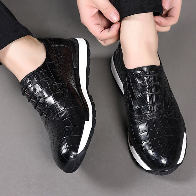 Calvaro Leather Hybrid Brogue Shoes