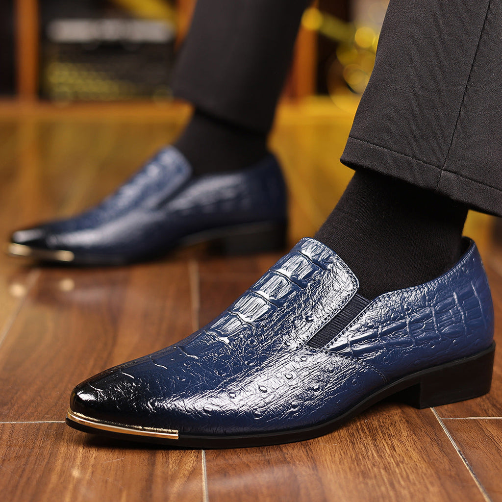 Brenaro Leather Slip-On Loafers