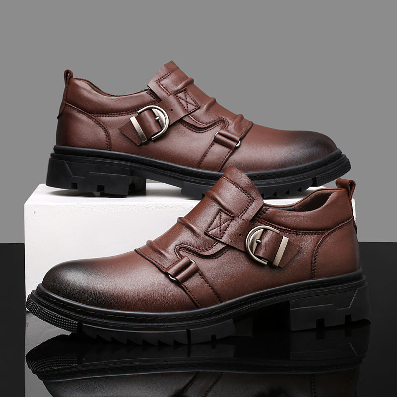 Ambrose Leather Monk Strap Shoes