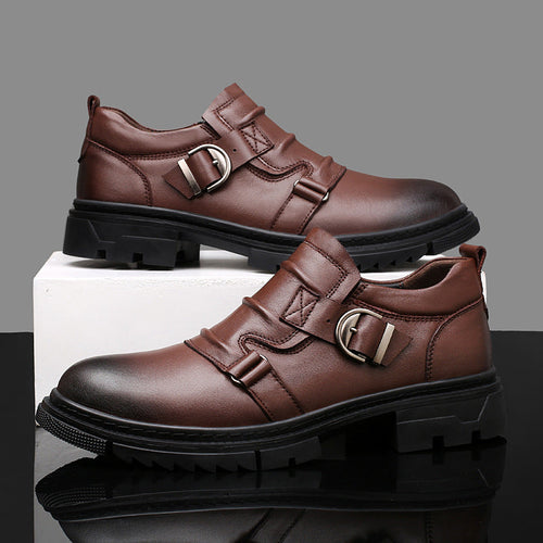 Ambrose Leather Monk Strap Shoes