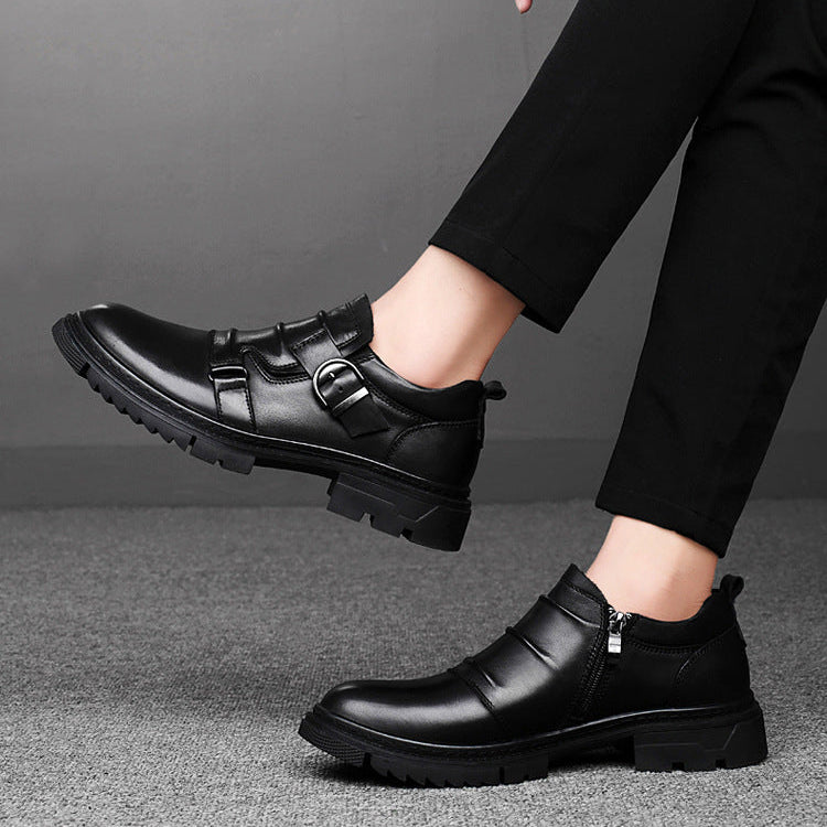 Ambrose Leather Monk Strap Shoes