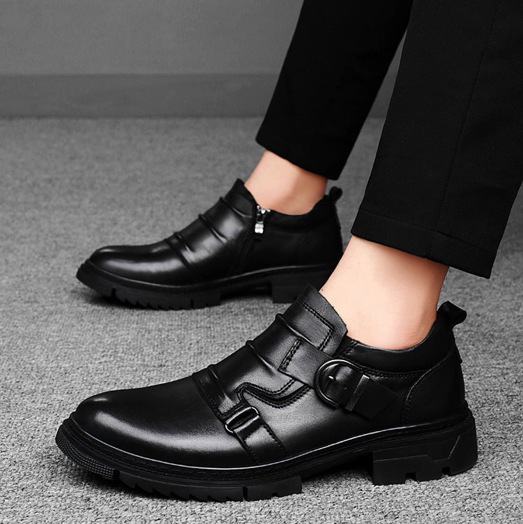 Ambrose Leather Monk Strap Shoes