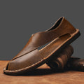 Andros Leather Slip On Sandal