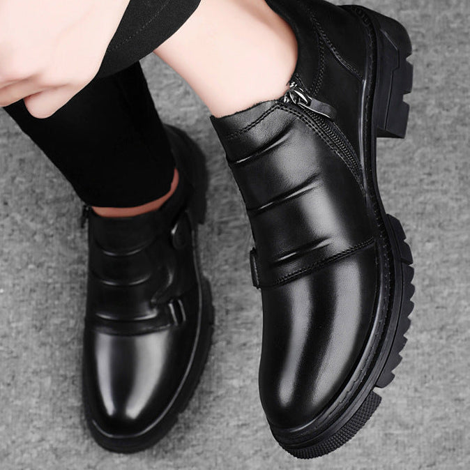 Ambrose Leather Monk Strap Shoes