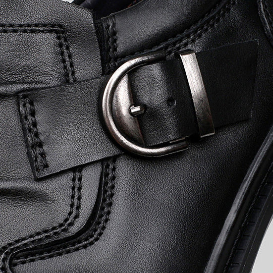 Ambrose Leather Monk Strap Shoes